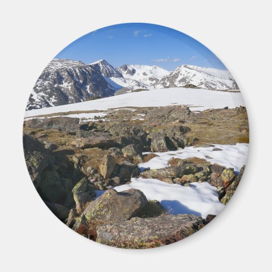 Sneeuw dat smelt op de Rocky Mountains Magneet (Voorkant)
