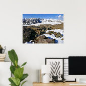 Sneeuw dat smelt op de Rocky Mountains Poster (Thuiskantoor)