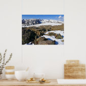 Sneeuw dat smelt op de Rocky Mountains Poster (Keuken)