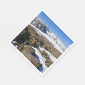 Sneeuw dat smelt op de Rocky Mountains Servet (Hoek)