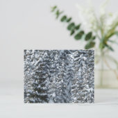 Sneeuw Dennenboom Textuur Briefkaart (Staand voorkant)