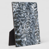Sneeuw Dennenboom Textuur Fotoplaat (Zijkant)
