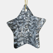 Sneeuw Dennenboom Textuur Keramisch Ornament (Links)
