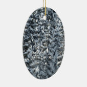 Sneeuw Dennenboom Textuur Keramisch Ornament (Rechts)