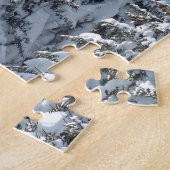 Sneeuw Dennenboom Textuur Legpuzzel (Zijkant)