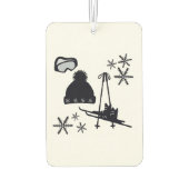 Sneeuw design van verschillende items luchtverfrisser (Achterkant)