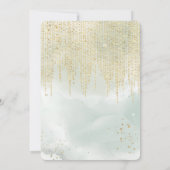 Sneeuw Diamant Behang, Gouden Decoraties Kaart (Achterkant)