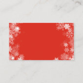 Sneeuw die de kleine bedrijfshustle toont visitekaartje (Achterkant)