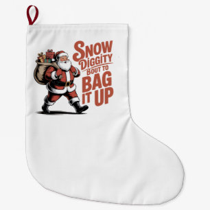 Sneeuw Diggity Gaat het Inpakken Grappig Kerstmis Grote Kerstsok