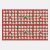 Sneeuw drift en peperkoek huis inpakpapier vel (Voorkant 2)