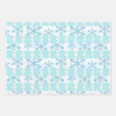 Sneeuw drift en peperkoek huis inpakpapier vel (Voorkant)