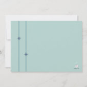 Sneeuw drijven - Aankondiging van de geboorte foto (Achterkant)