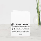 Sneeuw dromen feestdagen kaart (Achterkant)