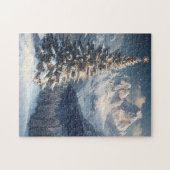 Sneeuw-Dusted Pine op een Winter Mountainside Legpuzzel (Horizontaal)