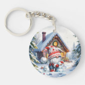 Sneeuw Dwerg Cottage Sleutelhanger (Voorkant)