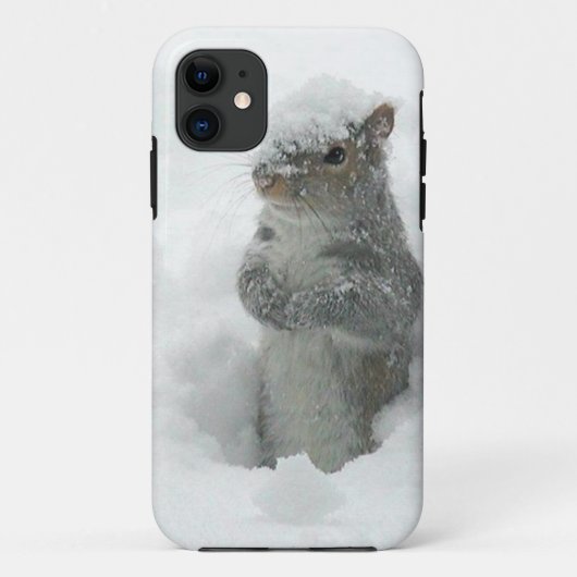 Sneeuw Eekhoorn iPhone 5 Hoesje (Achterkant)