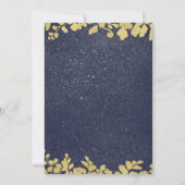 Sneeuw Elegante Huwelijksuitnodiging Kaart (Achterkant)