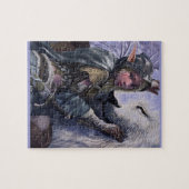 Sneeuw+Elf+Girl+met+Lion Legpuzzel (Horizontaal)