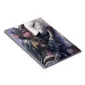 Sneeuw+Elf+Girl+met+Lion Notitieboek (Rechterzijde)