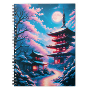 Sneeuw- en Bloesemtempel (Yukizakura no Tera) Notitieboek