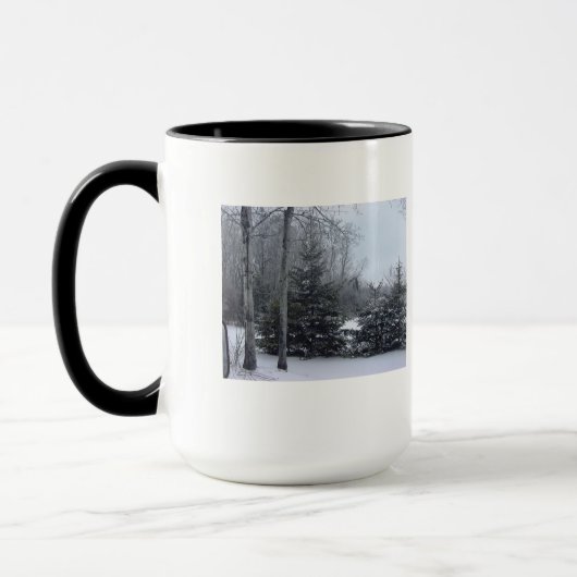 sneeuw en bomen mok (Links)