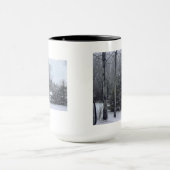 sneeuw en bomen mok (Midden)