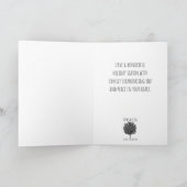 Sneeuw En Bomen Vredesgedicht Kerstkaart Feestdagen Kaart (Binnen)