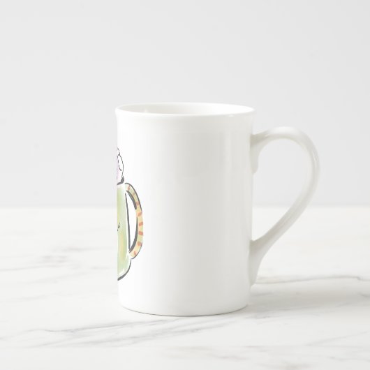 Sneeuw en cacaopoeder  porselein kop (Rechts)