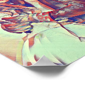 Sneeuw en charmante art deco print (Hoek)