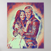 Sneeuw en charmante art deco print (Voorkant)