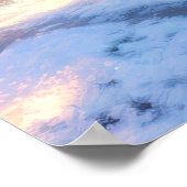 Sneeuw en Cherry Blossom Poster (Hoek)