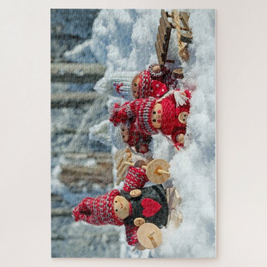 Sneeuw en dollen Puzzle Legpuzzel (Verticaal)