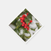 Sneeuw en Holly Servet (Hoek)