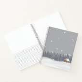 Sneeuw en hut notitieboek (Binnen)