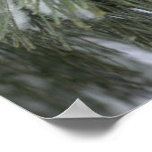 sneeuw en ijs bedekt met pijnbomen Winter Poster (Hoek)