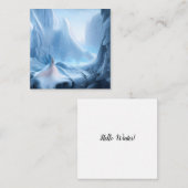 Sneeuw en ijs notitiekaartje (Voorkant / Achterkant)