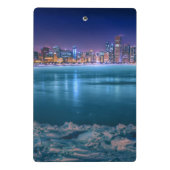 Sneeuw en ijs op het Michigameer in het Arctisch g Mini Klembord (Achterkant)