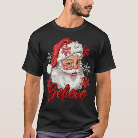 sneeuw en kerstmis t-shirt (Voorkant)