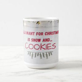 "Sneeuw en koekjes" Warm, Gezellig, Nostalgisch Koffiemok