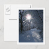 Sneeuw en licht briefkaart (Voorkant / Achterkant)