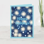 Sneeuw en Magische Kerstkaart Feestdagen Kaart (Voorkant)