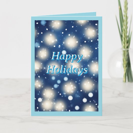 Sneeuw en Magische Kerstkaart Feestdagen Kaart (Voorkant)