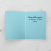 Sneeuw en Magische Kerstkaart Feestdagen Kaart (Binnen)