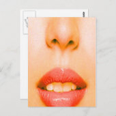 Sneeuw en mond briefkaart (Voorkant / Achterkant)