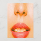 Sneeuw en mond briefkaart (Voorkant)