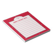 Sneeuw- en Red Custom Holiday Shopping of Ideale l Notitieblok (Schuin)