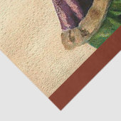 sneeuw en rendierKerstmis Tissuepapier (Detail)