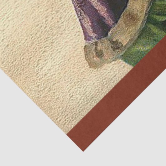 sneeuw en rendierKerstmis Tissuepapier (Detail)