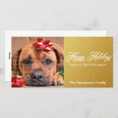 Sneeuw- en Sparkles Holiday-fotokaarten Feestdagenkaart (Voorkant / Achterkant)