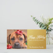 Sneeuw- en Sparkles Holiday-fotokaarten Feestdagenkaart (Staand voorkant)